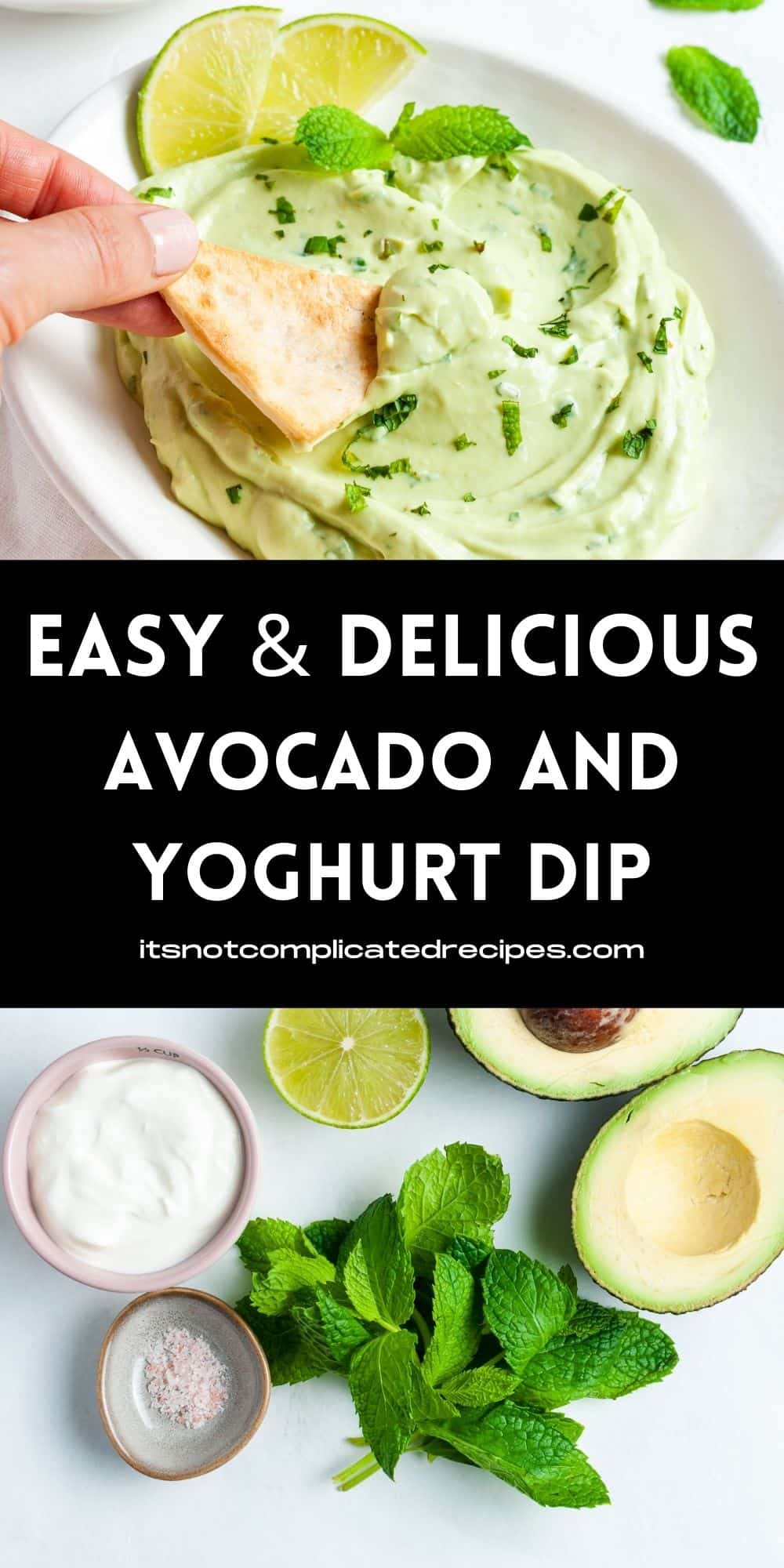 Avocado, Yoghurt and Mint Dip - It's Not Complicated Recipes