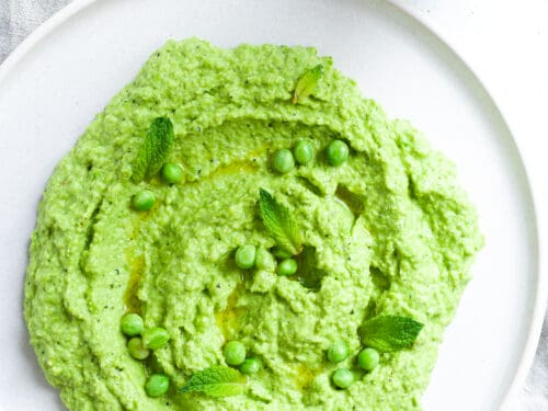 Mashed Peas with Mint and Fresh Wasabi - delectabilia