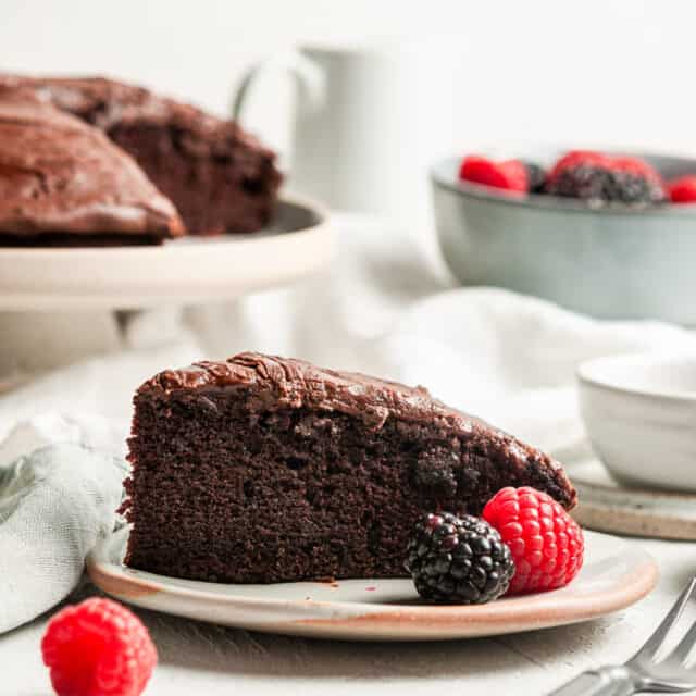 Vegan Chocolate Cake (Gluten-Free) - It's Not Complicated Recipes