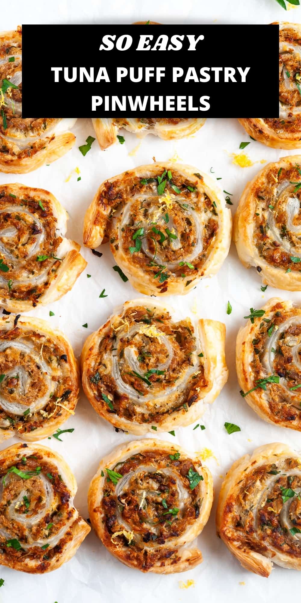 Tuna Puff Pastry Pinwheels - It's Not Complicated Recipes