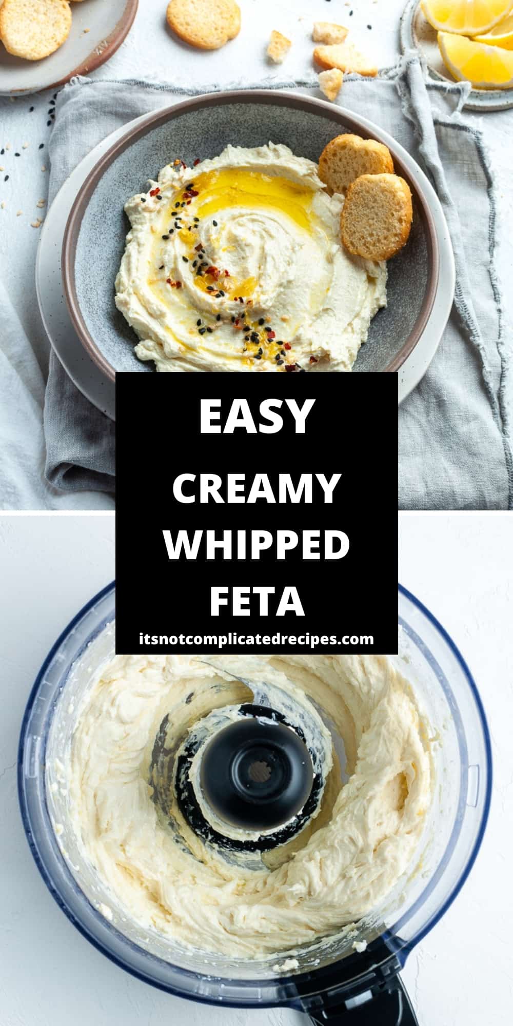 Creamy Whipped Feta - It's Not Complicated Recipes