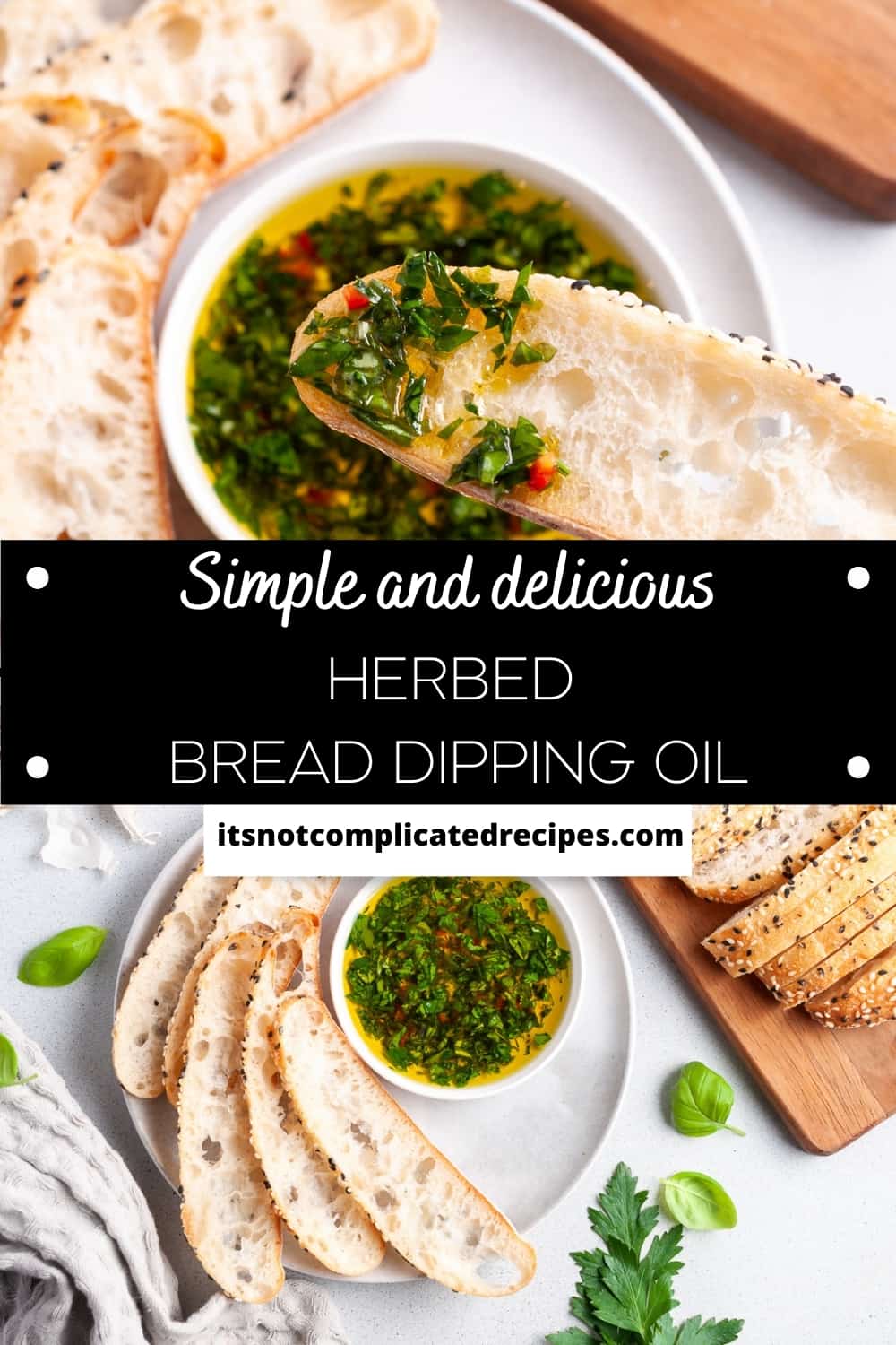 Herbed Bread Dipping Oil - It's Not Complicated Recipes