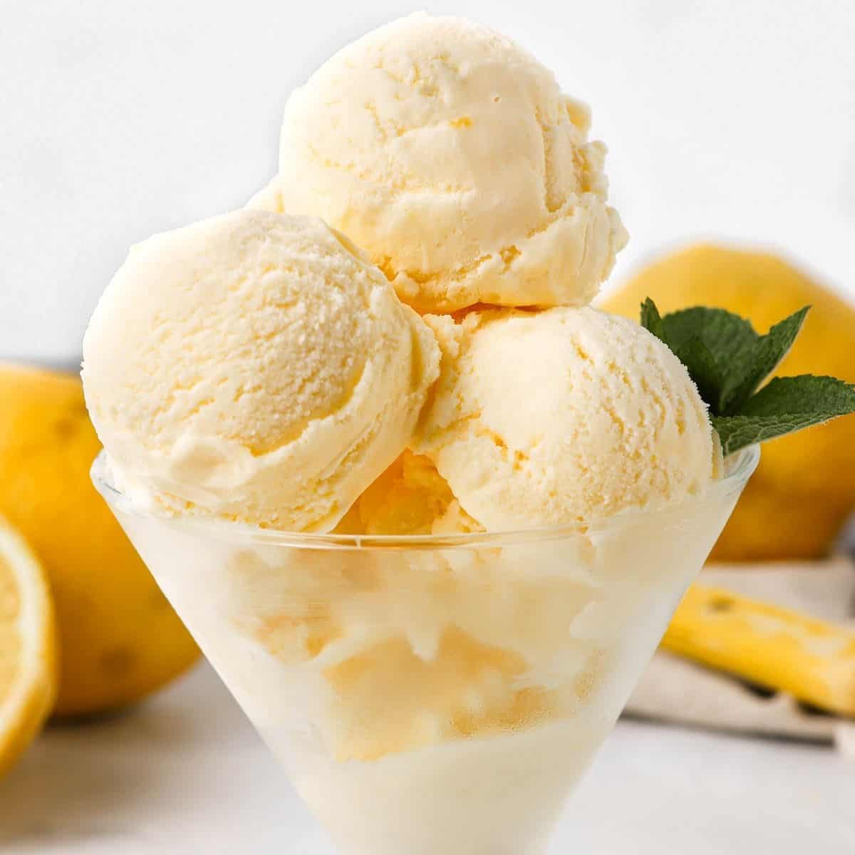 Homemade lemon 2024 ice cream