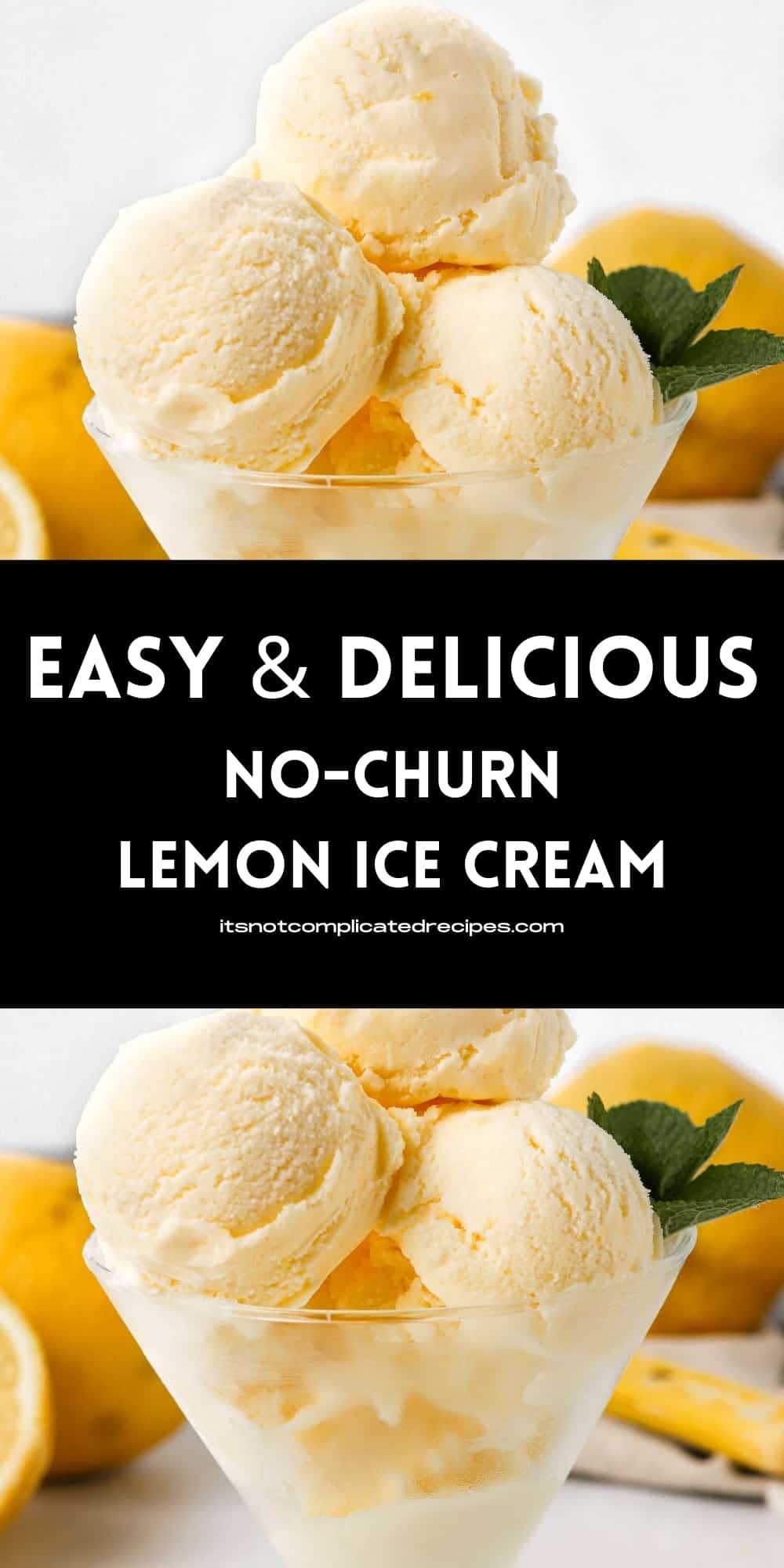 No Churn Lemon Ice Cream It S Not Complicated Recipes