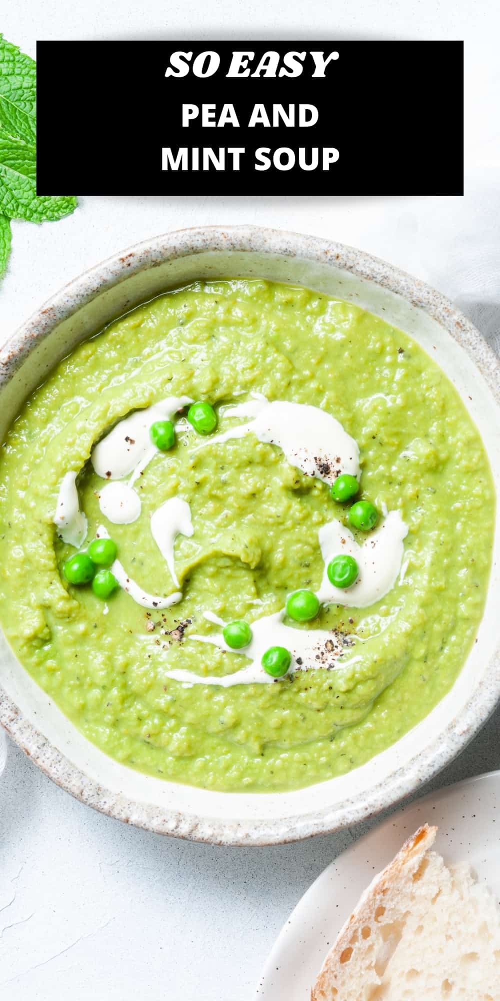 Pea and Mint Soup - It's Not Complicated Recipes