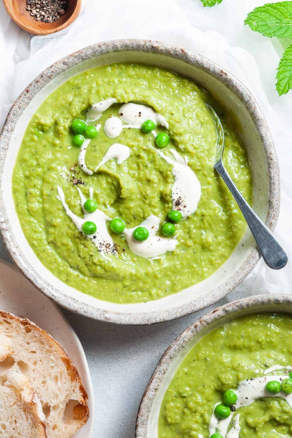 Pea and Mint Soup - It's Not Complicated Recipes