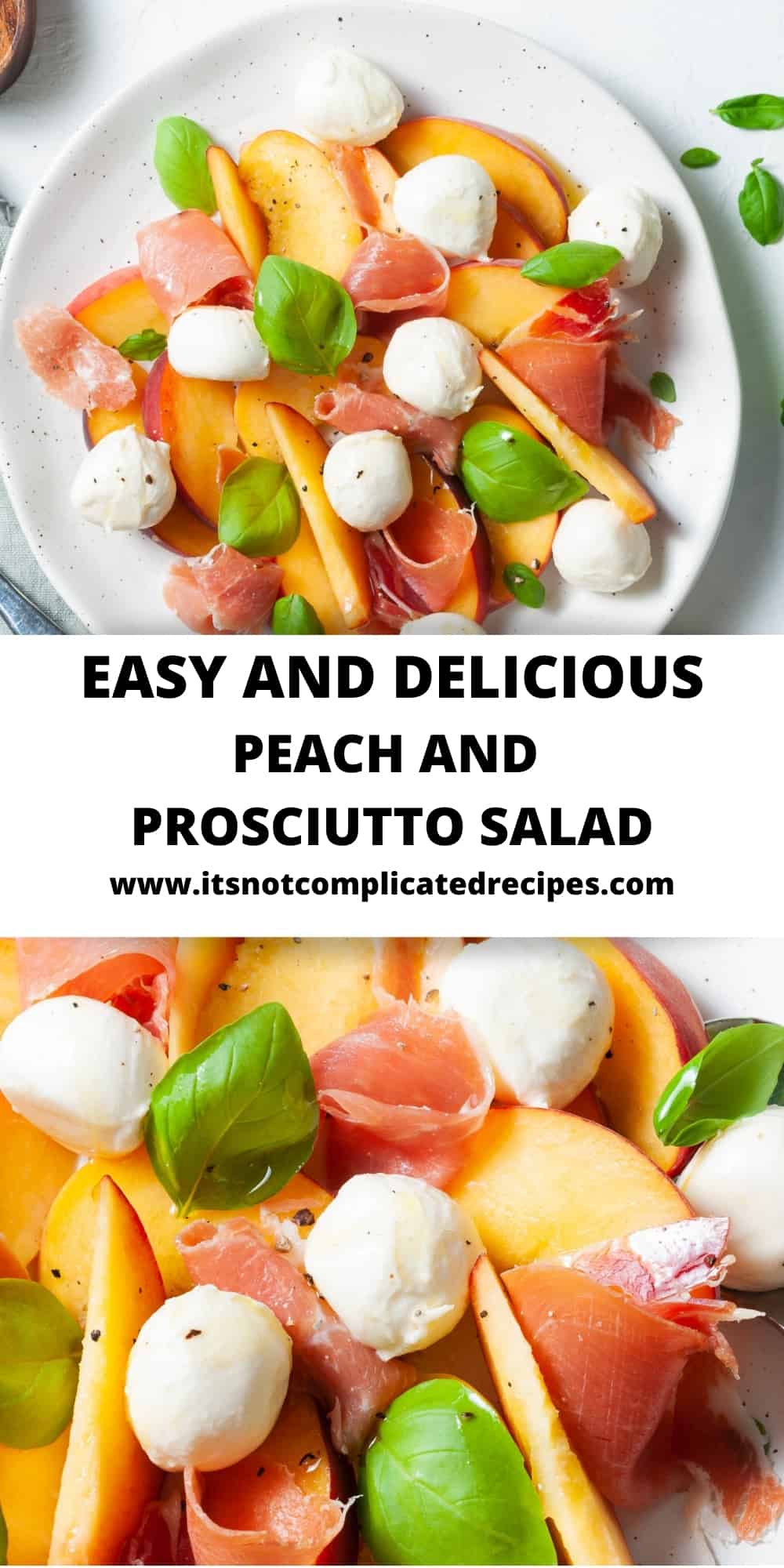 Peach and Prosciutto Salad - It's Not Complicated Recipes