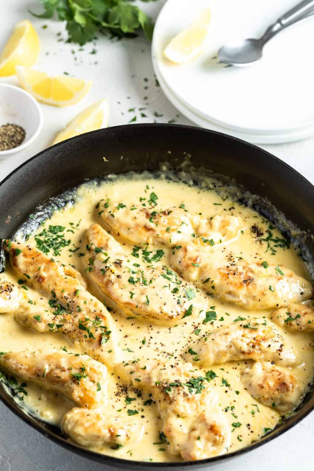 Creamy Lemon Chicken - It's Not Complicated Recipes