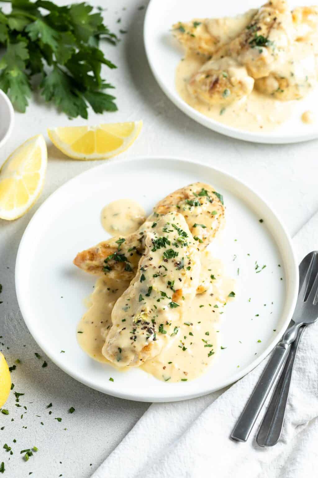 Creamy Lemon Chicken - It's Not Complicated Recipes