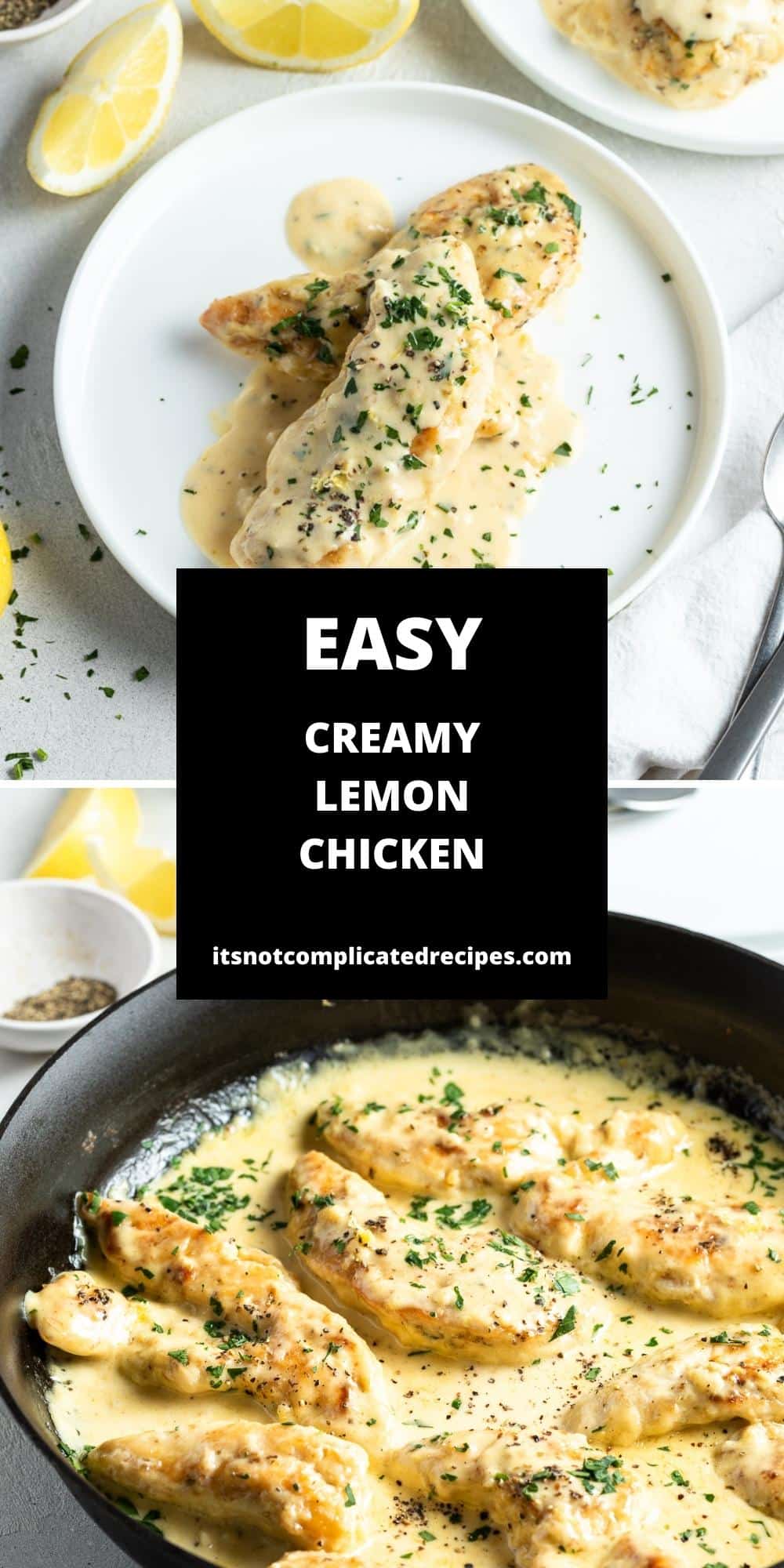 Creamy Lemon Chicken - It's Not Complicated Recipes