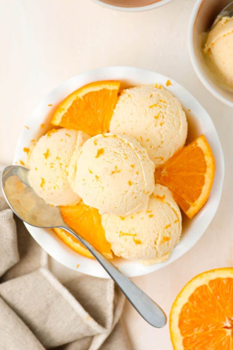 No-Churn Orange Ice Cream - It's Not Complicated Recipes