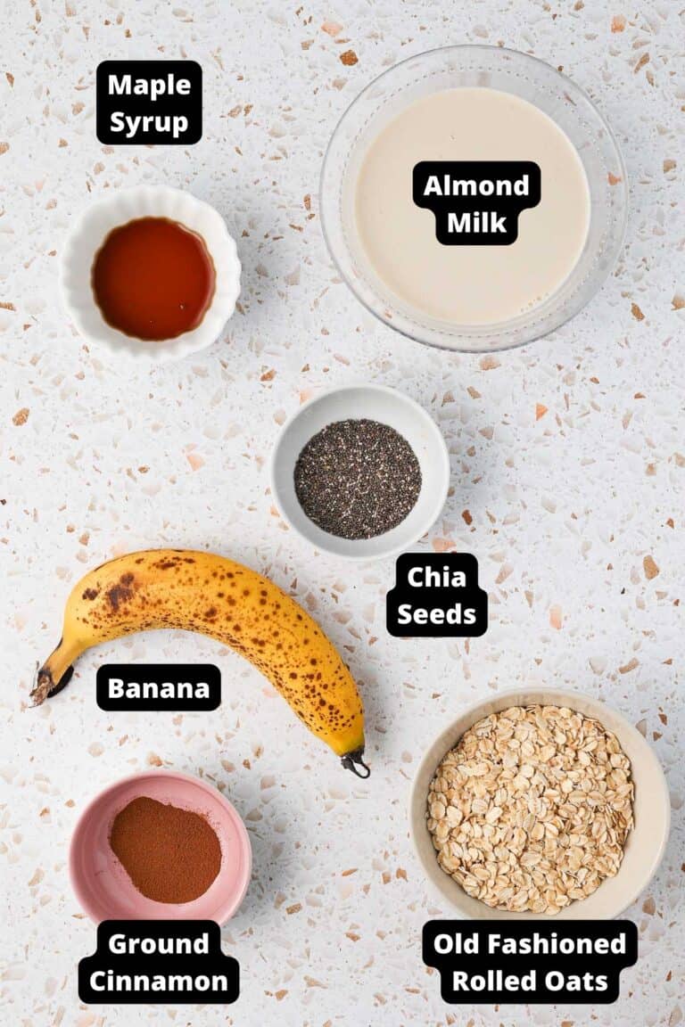 Banana Cinnamon Overnight Oats - It's Not Complicated Recipes