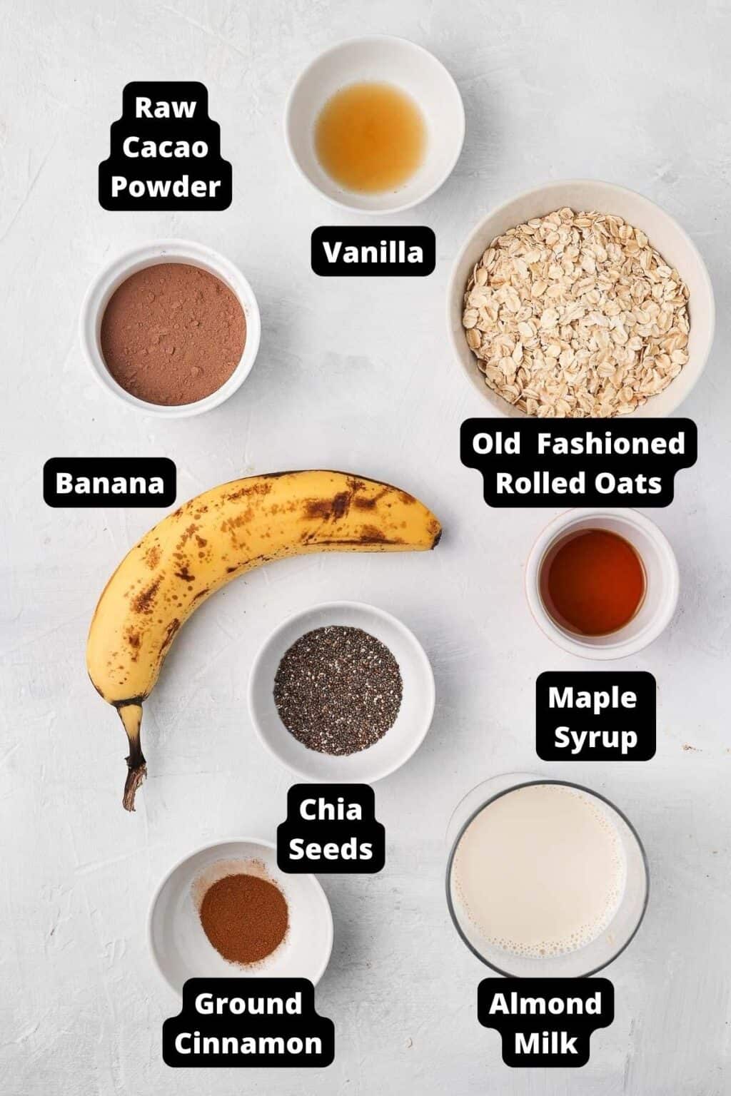 Chocolate Banana Overnight Oats - It's Not Complicated Recipes