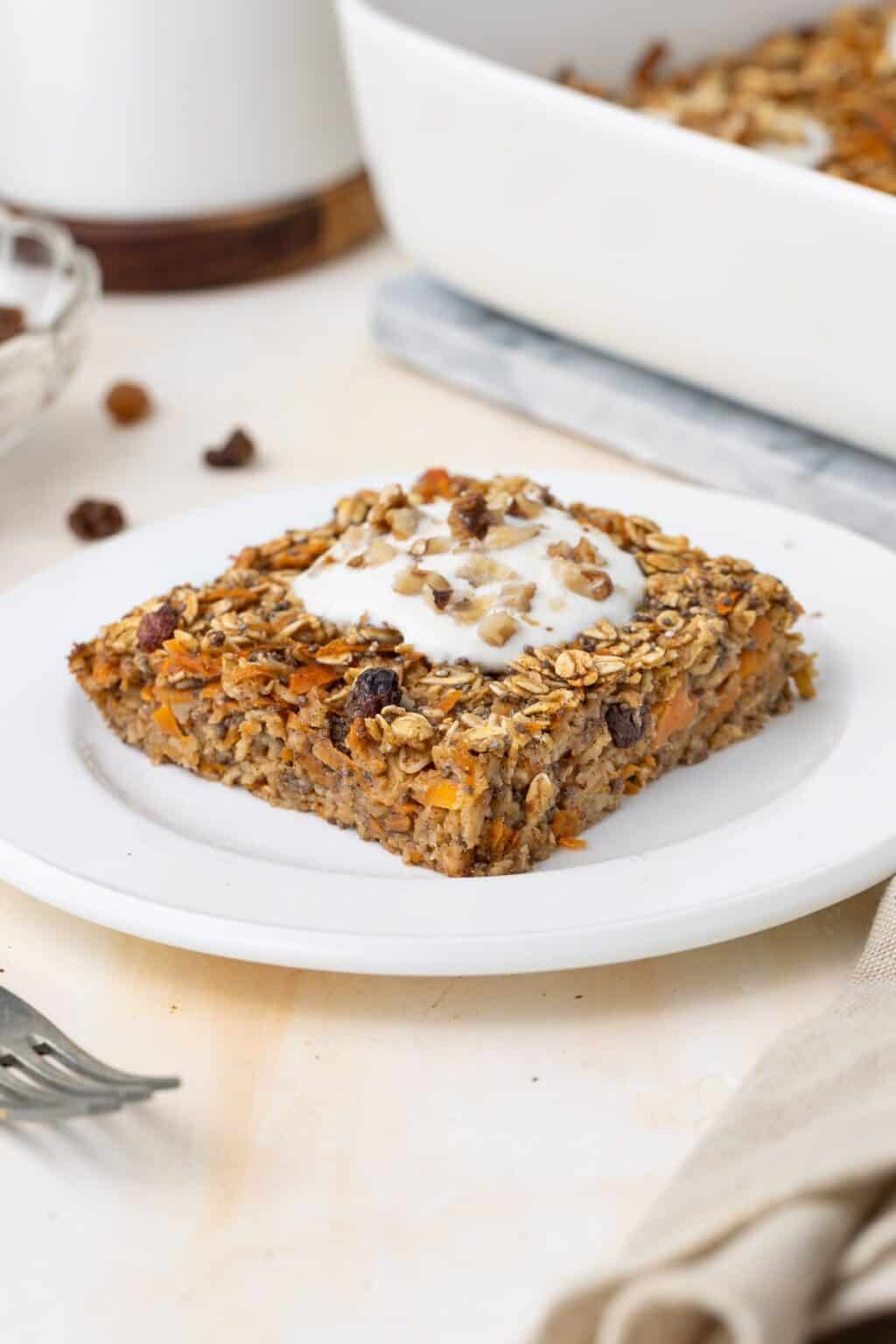 Baked Carrot Cake Oatmeal It S Not Complicated Recipes