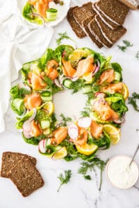 Smoked Salmon Wreath - It's Not Complicated Recipes