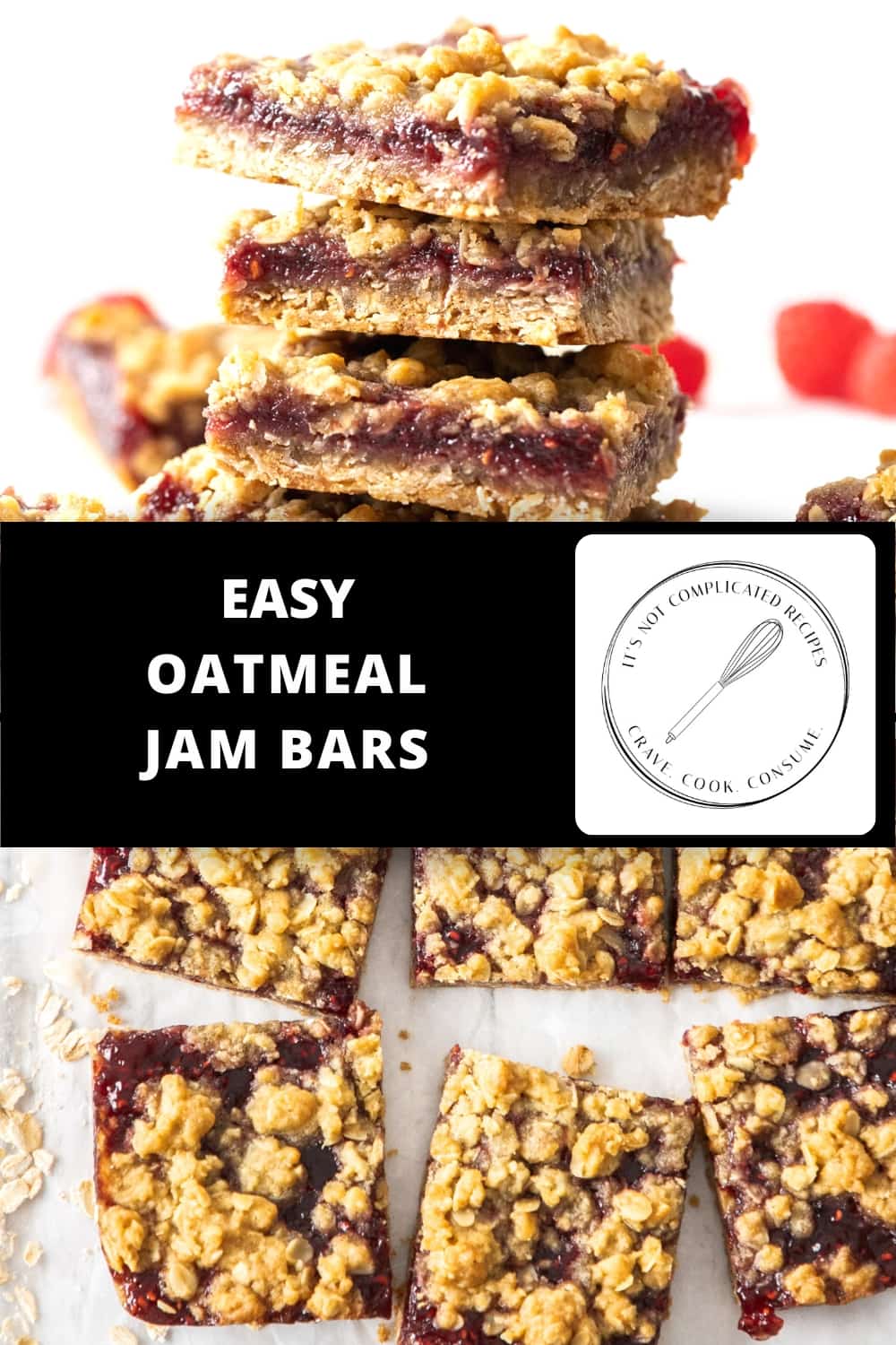 Jam Oatmeal Bars - It's Not Complicated Recipes