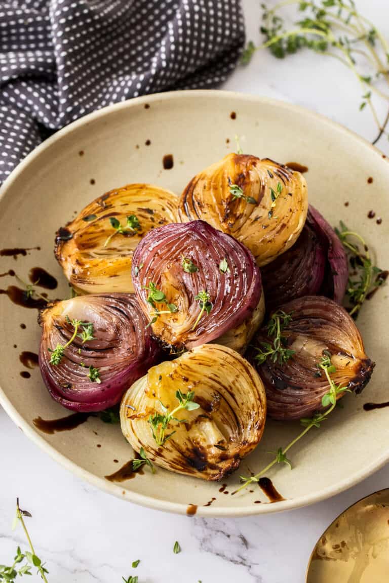 Roasted Onions with Thyme - It's Not Complicated Recipes