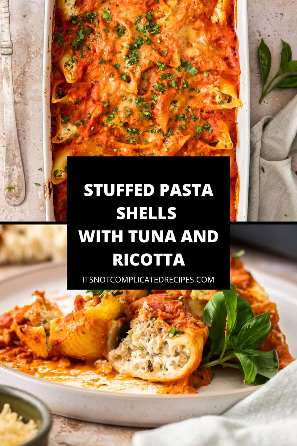 Baked Tuna Pasta Shells It's Not Complicated Recipes