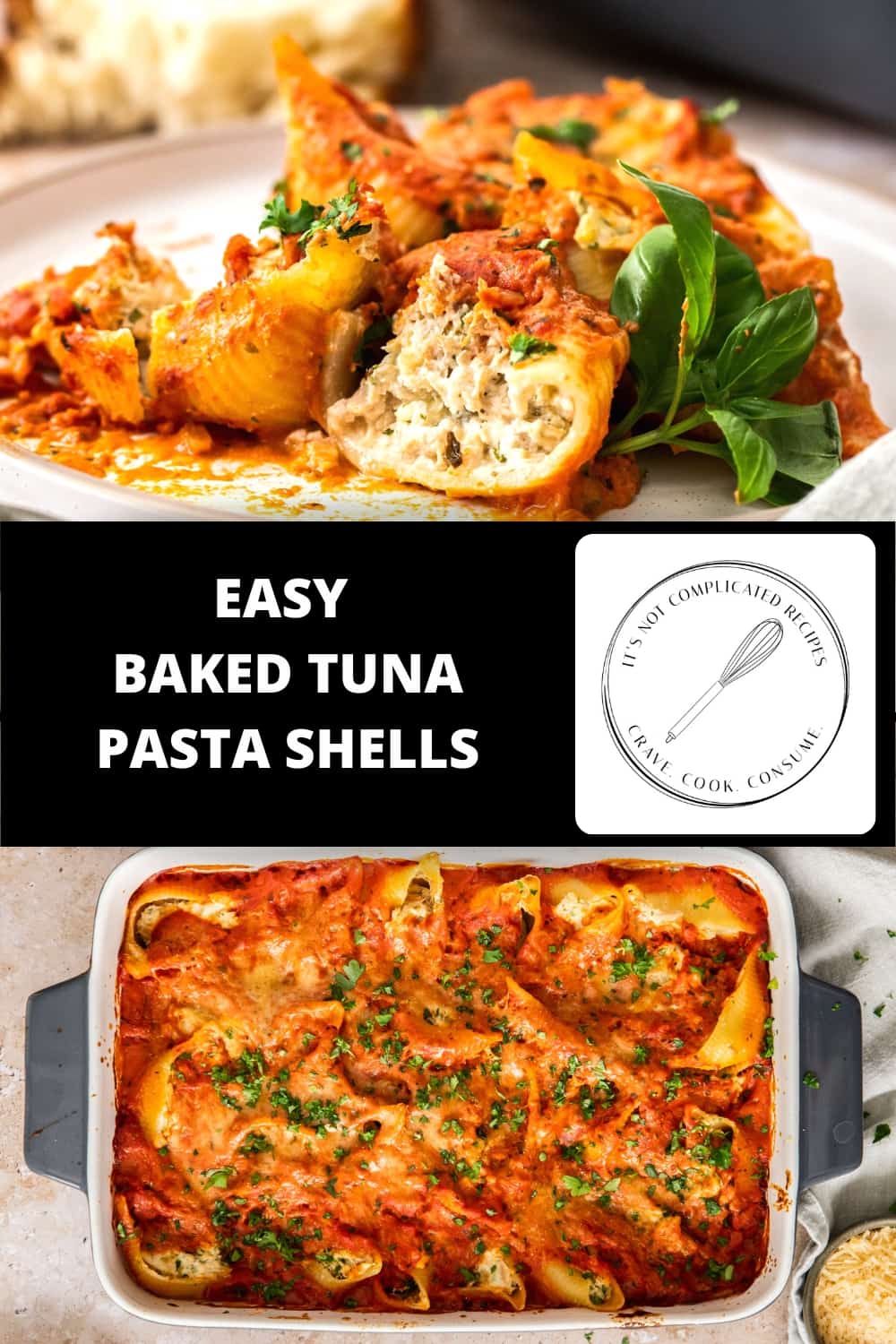 Baked Tuna Pasta Shells It's Not Complicated Recipes