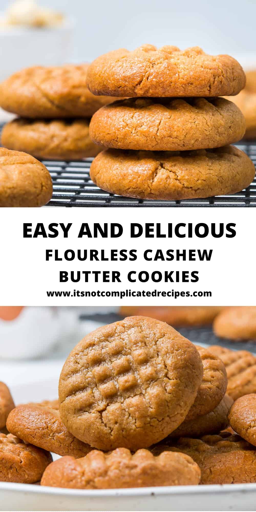Cashew Butter Cookies (GlutenFree) It's Not Complicated Recipes