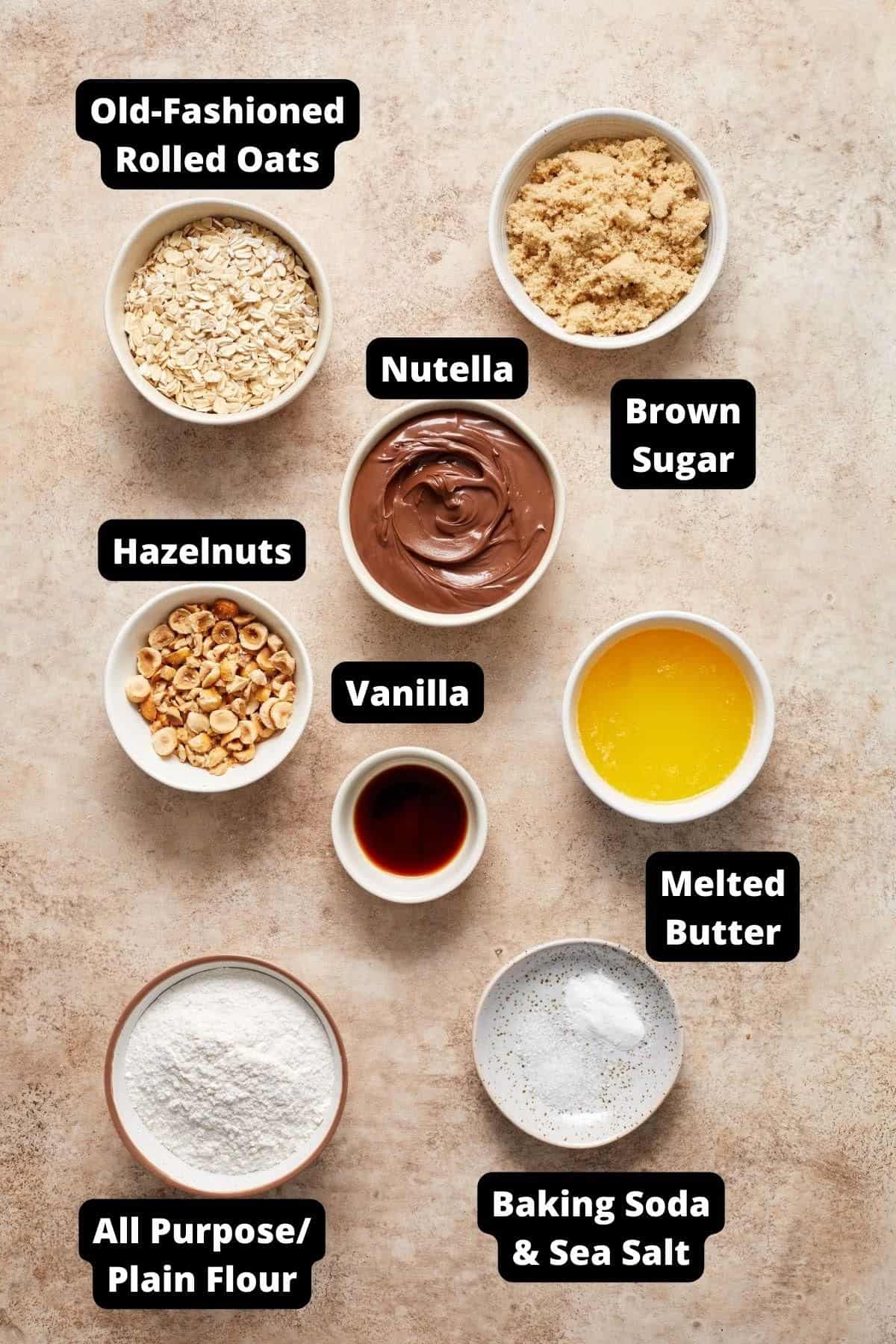 Ingredients in this recipe on a pale brown background.