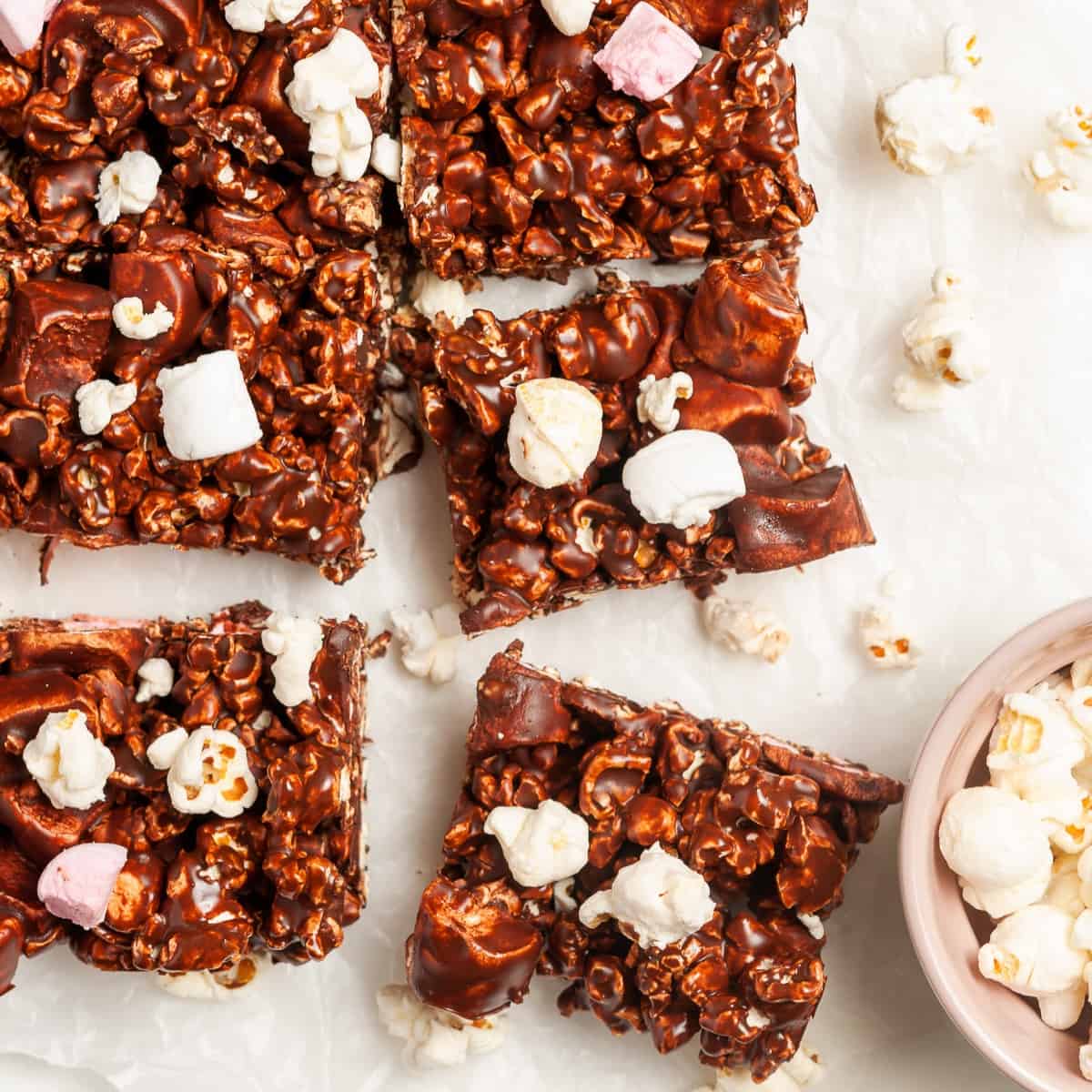 Chocolate Popcorn Bars | It's Not Complicated Recipes