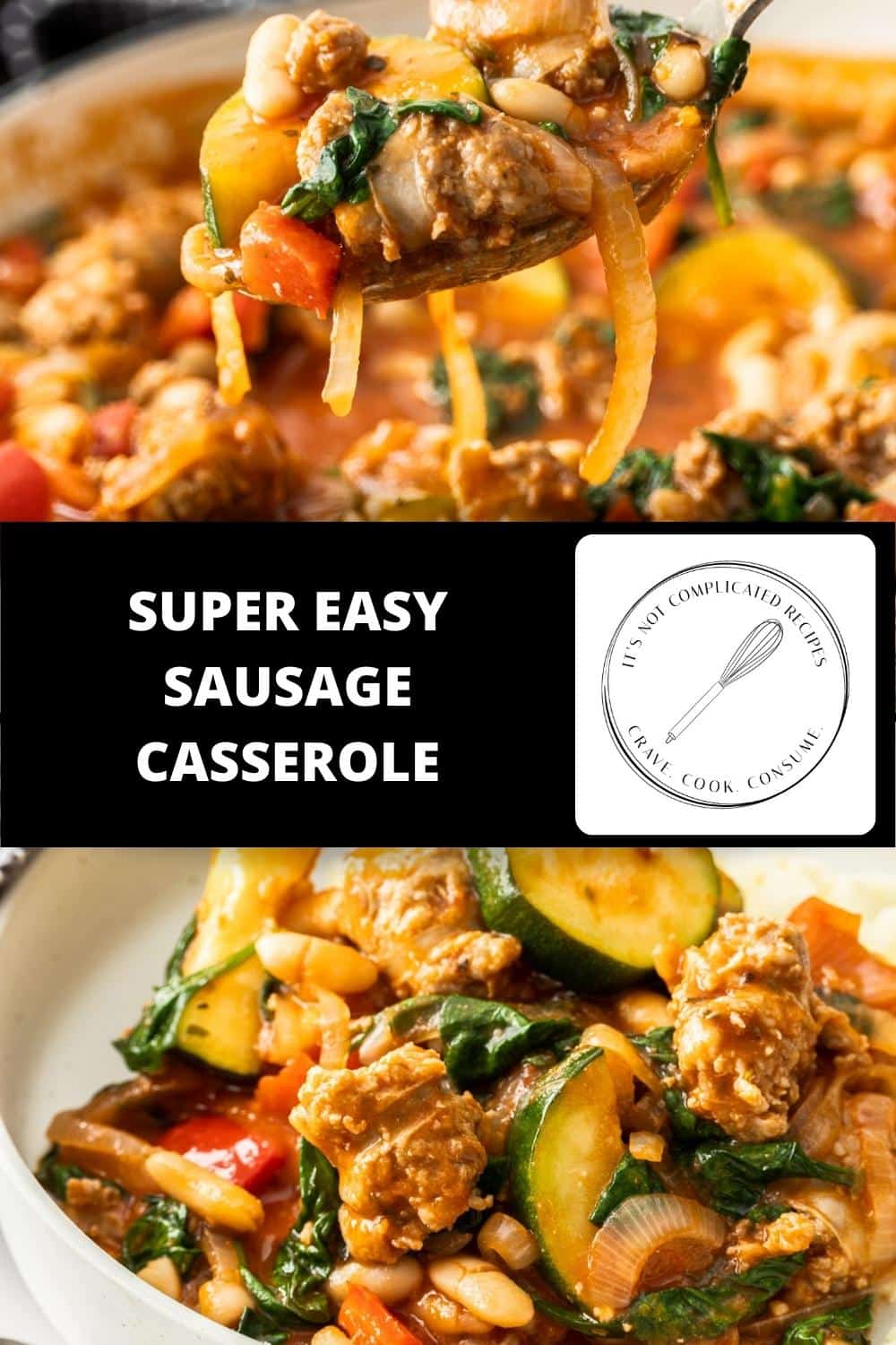 Easy Sausage Casserole - It's Not Complicated Recipes