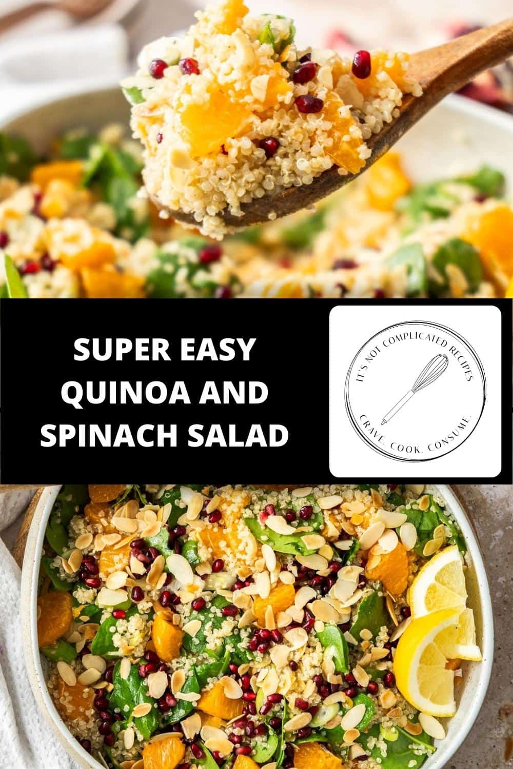 Quinoa and Spinach Salad - It's Not Complicated Recipes