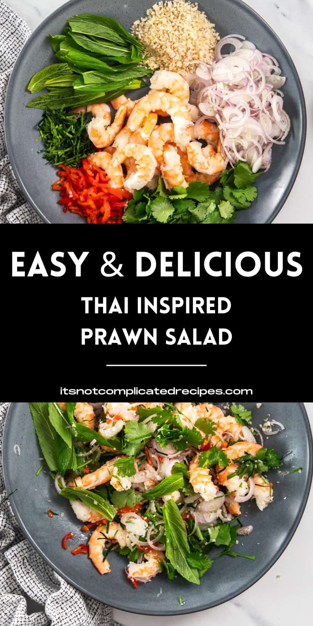Thai-Inspired Prawn Salad - It's Not Complicated Recipes