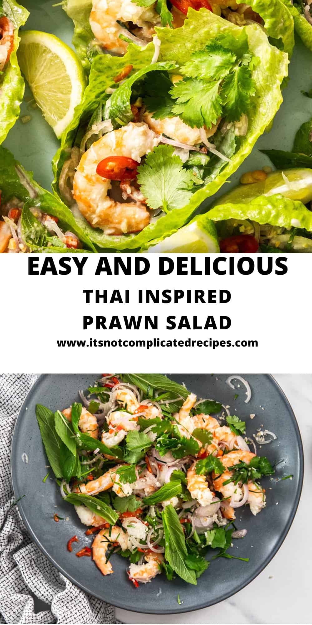 Thai-Inspired Prawn Salad - It's Not Complicated Recipes