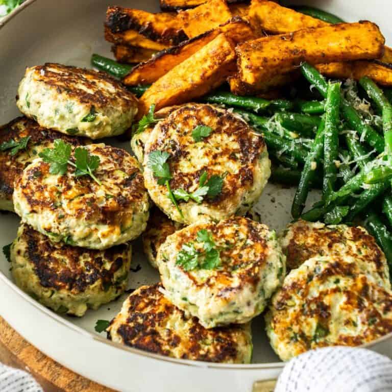 Chicken Rissoles with Zucchini, Spinach and Feta - It's Not Complicated ...