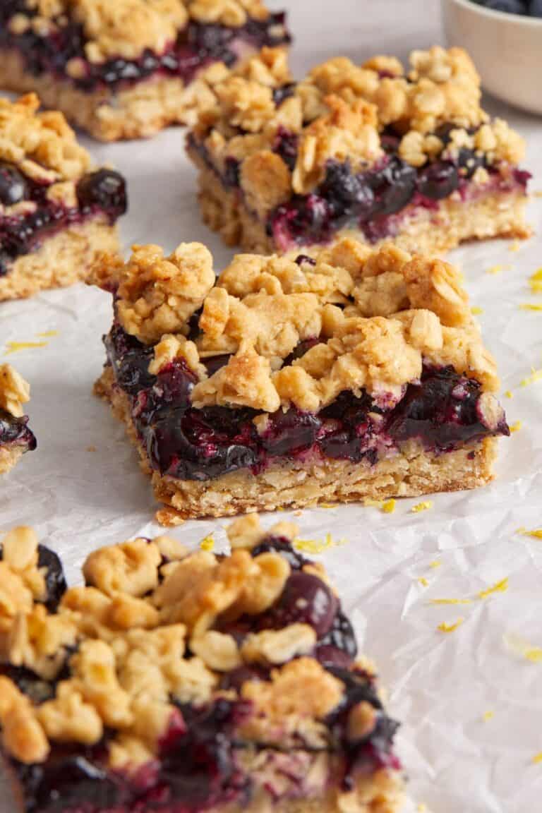 Lemon Blueberry Oatmeal Bars - It's Not Complicated Recipes