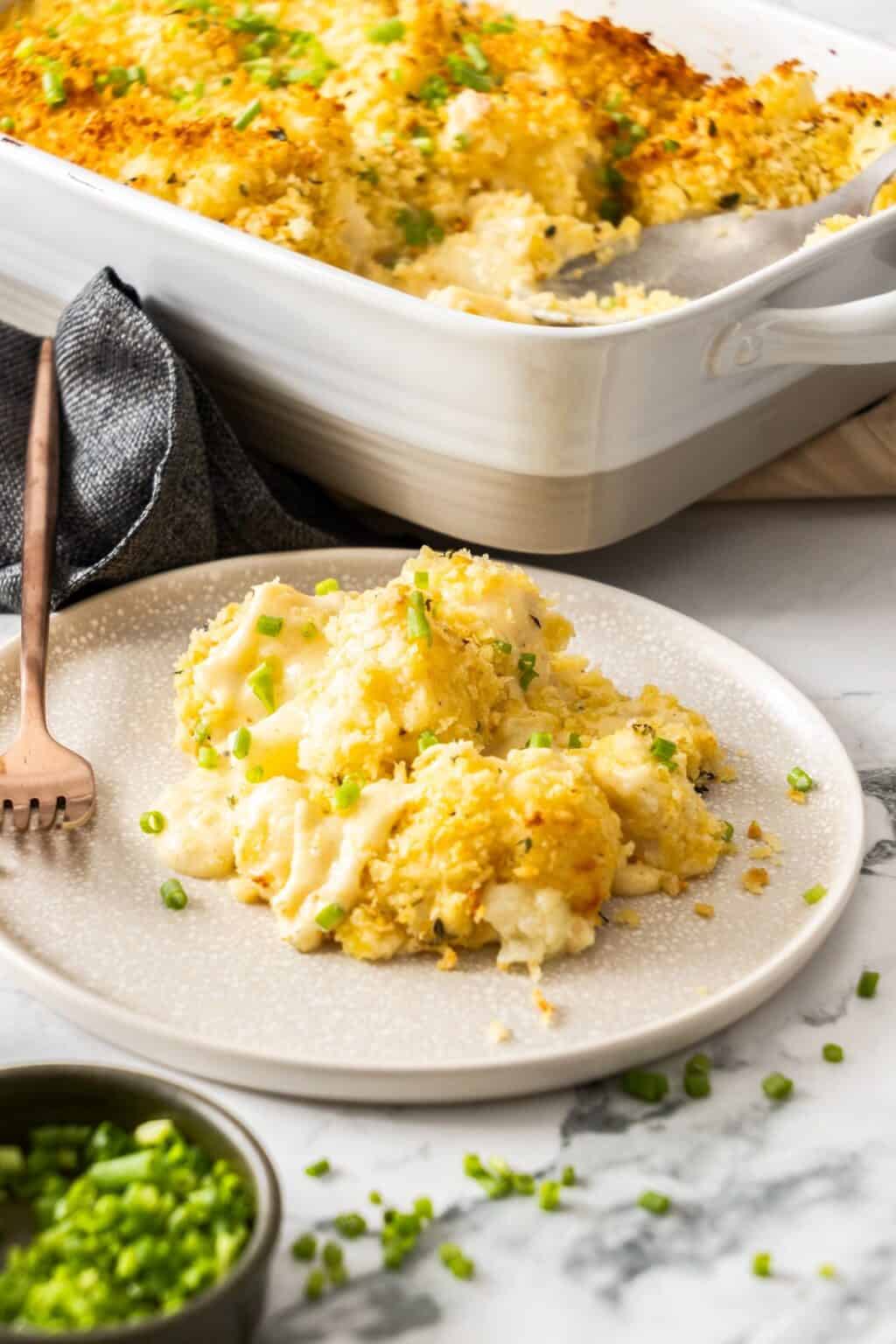 Cauliflower Cheese Gratin - It's Not Complicated Recipes