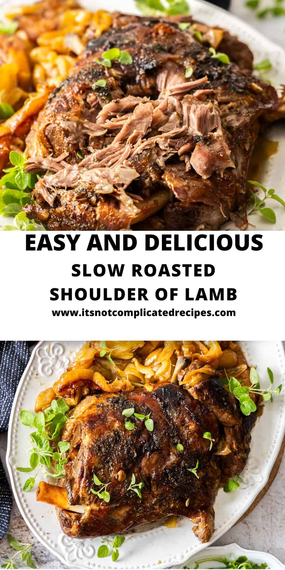 Slow Roasted Lamb Shoulder with Fennel and Lemon - It's Not Complicated