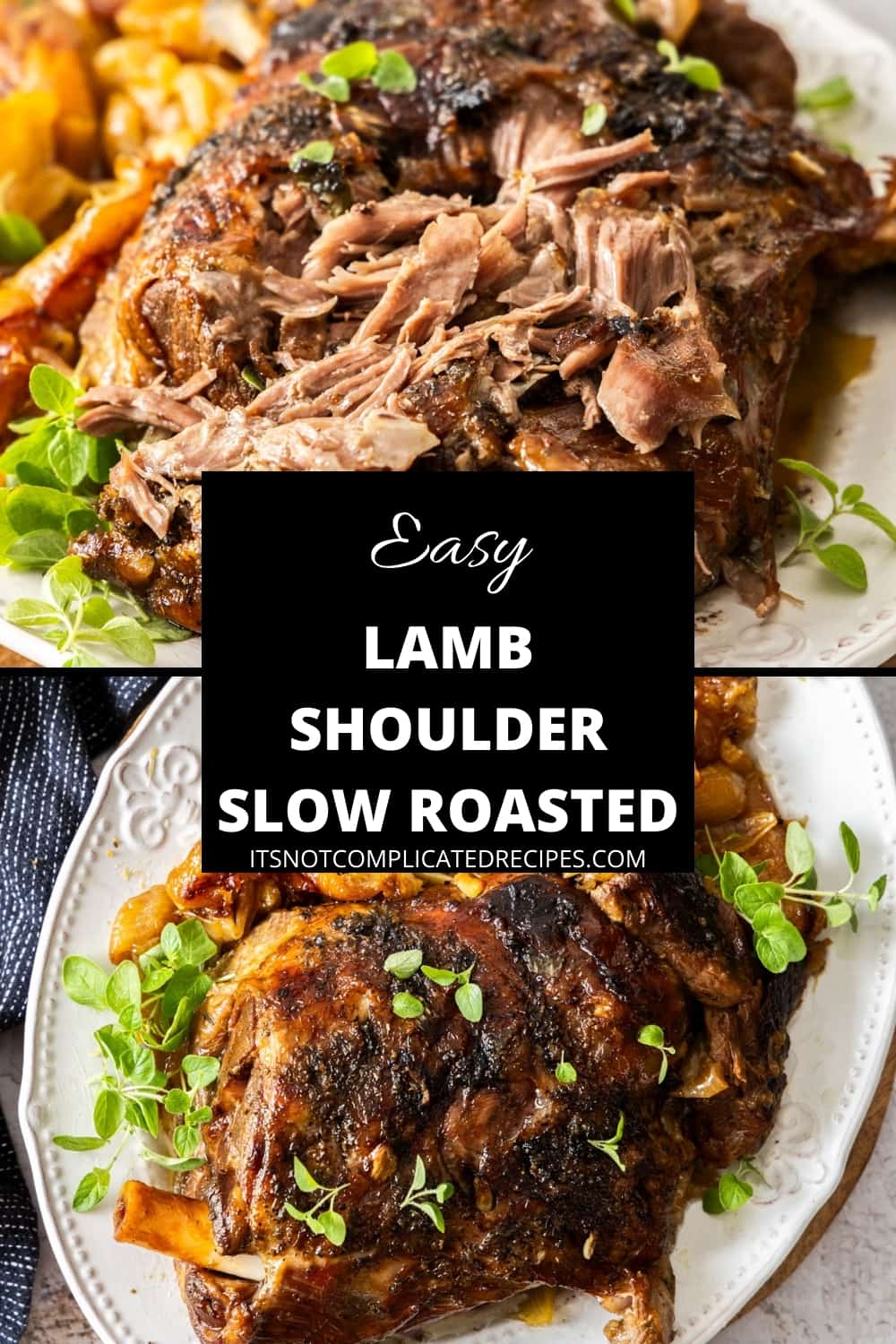 Slow Roasted Lamb Shoulder with Fennel and Lemon - It's Not Complicated