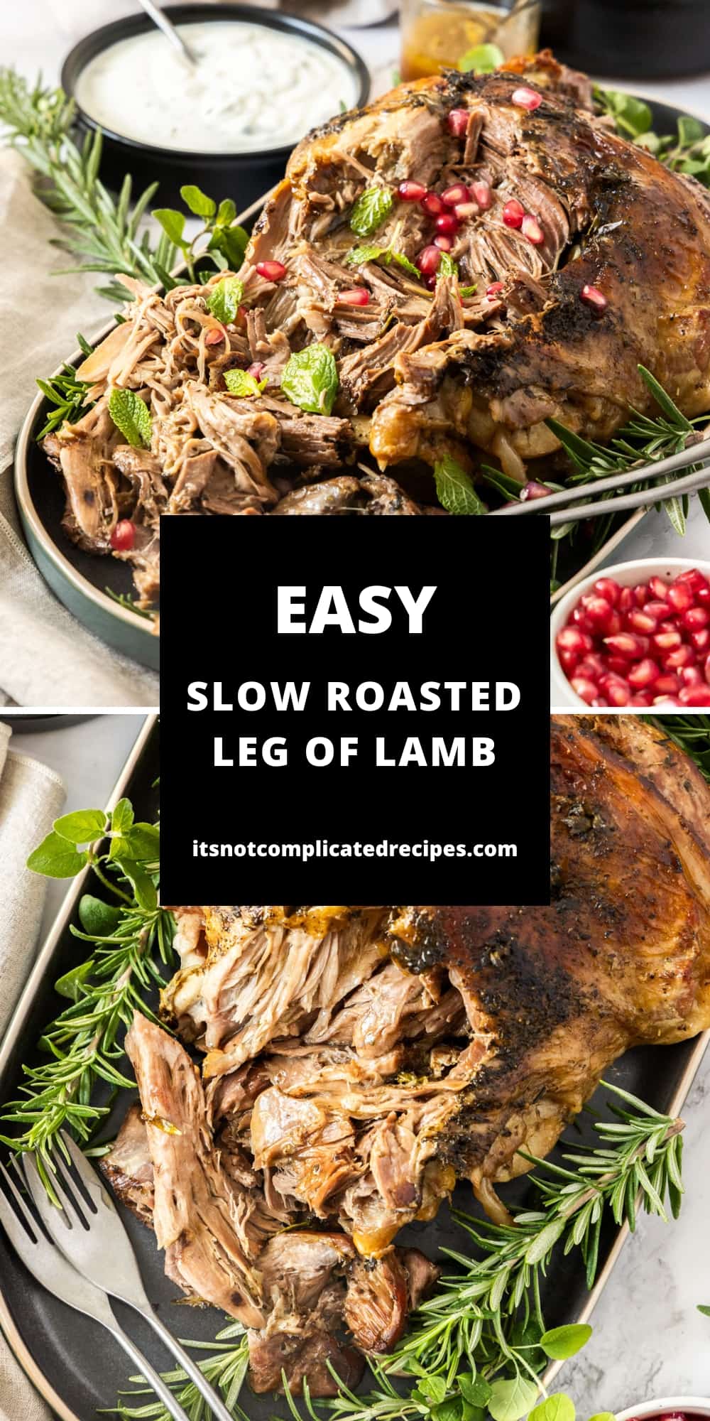 Slow Roasted Leg of Lamb - It's Not Complicated Recipes