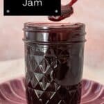 Pinterest image with photo of Cherry Jam.