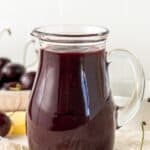 Pinterest image with photo of Easy Cherry Sauce.