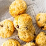 Pinterest image with photo of Chocolate Chip Scones.