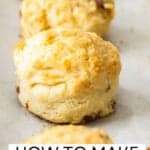 Pinterest image with photo of Date and Lemon Scones.