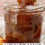 Pinterest image with photo of Nectarine Chutney.