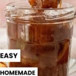 Pinterest image with photo of Nectarine Chutney.