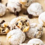 Pinterest image with photo of Almond Flour Chocolate Chip Cookies.