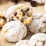 Pinterest image with photo of Almond Flour Chocolate Chip Cookies.