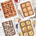 Pinterest image with photos of Baked Oatmeal Recipes.